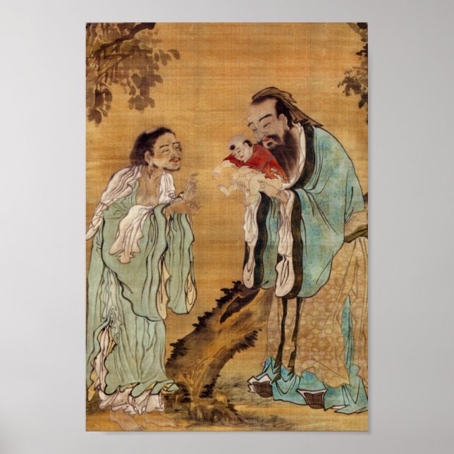 Poster Confucius et Bouddha (Devant)