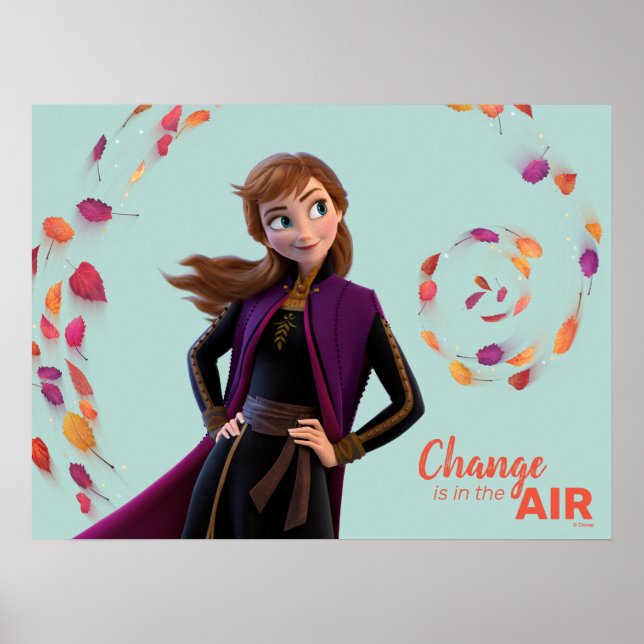 Poster Congelé 2 : Anna | Le Changement Est Dans L'Air (Devant)