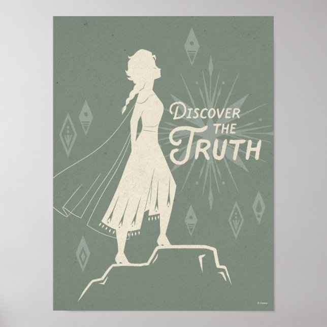 Poster Congelé 2 : Elsa | Découvrez La Vérité (Devant)