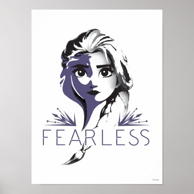 Poster Congelé 2 : Elsa | Sans peur (Devant)