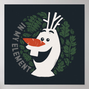Poster Congelé 2 : Olaf   Dans Mon élément