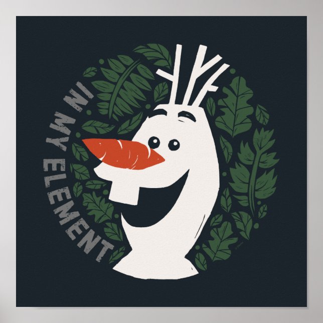 Poster Congelé 2 : Olaf | Dans Mon élément (Devant)