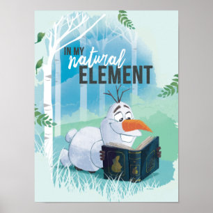 Poster Congelé 2 : Olaf   Dans Mon Élément Naturel