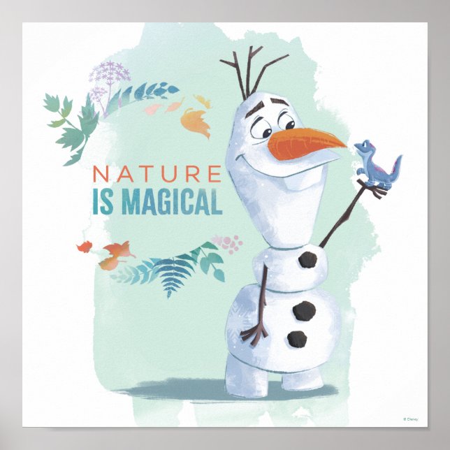 Poster Congelé 2 : Olaf | La Nature est magique (Devant)