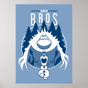 Poster Congelé Bros à neige