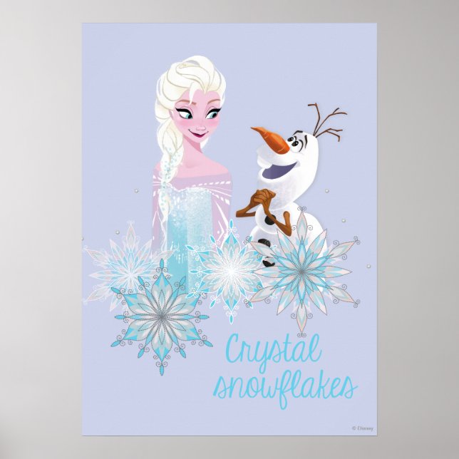 Poster Congelé | Elsa et Olaf (Devant)