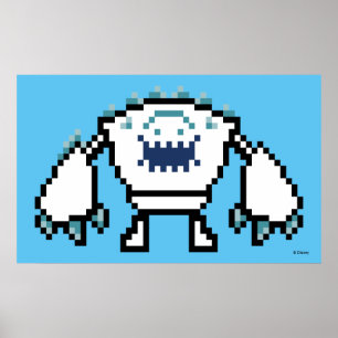 Poster Congelé   Marshmallow 8 bits