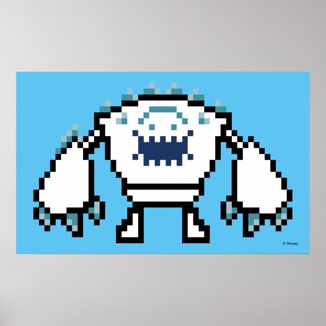 Poster Congelé | Marshmallow 8 bits (Devant)
