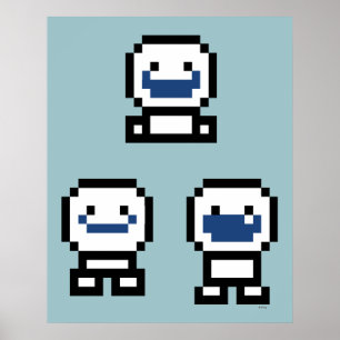 Poster Congelé   Motoneiges à 8 bits 4