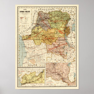 Poster CongoPanoramic MapCongo