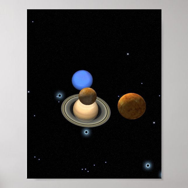 Poster Conjonction de planètes (Devant)