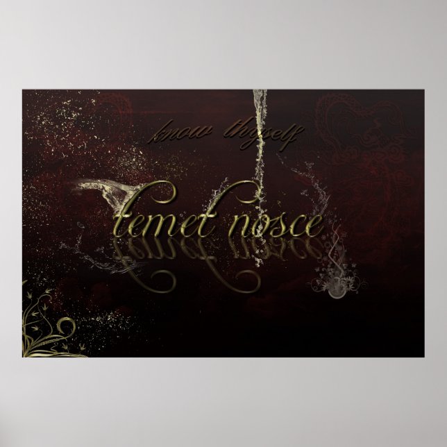 Poster Connais-Toi (Devant)