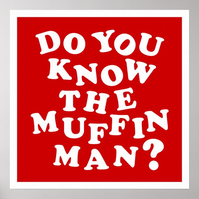 Poster Connais-tu le Muffin Man ? (Devant)