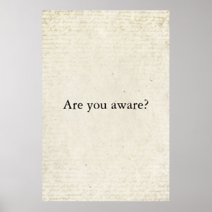 Poster Connaissez-Vous La Typographie Minimaliste Du Papi