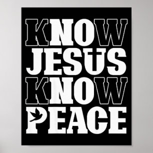Poster Connaître Jésus Connaître la Paix Religion Dieu Ég