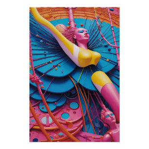 Poster Connecté au rêve - Ken Gage Art