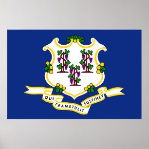 Poster Connecticut State Flag