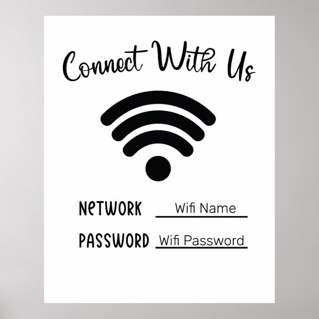 Poster Connexion Wifi (Devant)