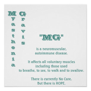 Poster Conscience de myasthénie gravis