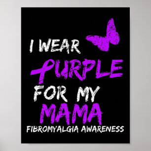 Poster Conscience que je porte le violet pour ma mère
