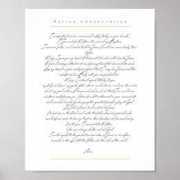 Poster Consécration mariale