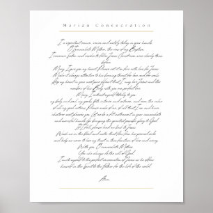 Poster Consécration mariale