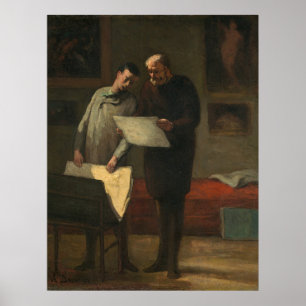 Poster Conseil à un jeune artiste - Honoré Daumier Art