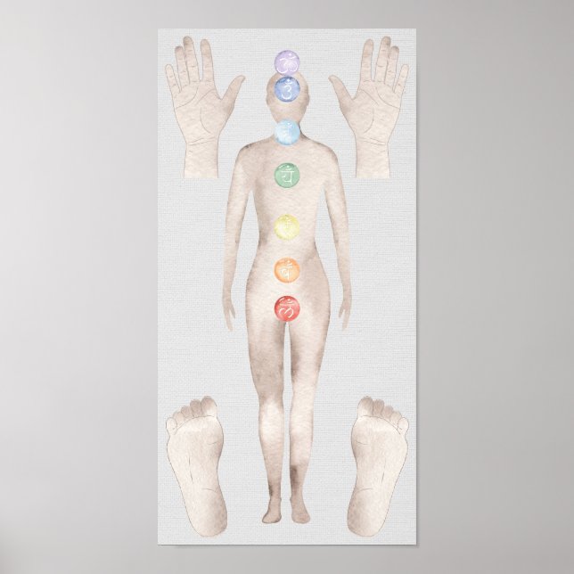 Poster Conseil de guérison du Reiki (Devant)