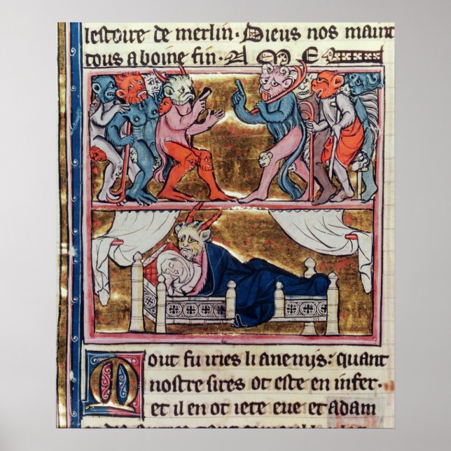Poster Conseil des démons, de l'Histoire de Merlin (Devant)