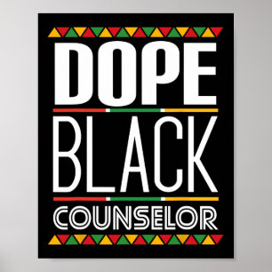 Poster Conseil noir de drogue Mois de l'histoire noire