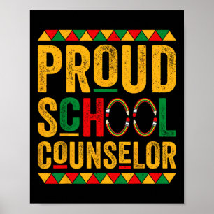 Poster Conseiller d'école fier - Mois de l'histoire des N