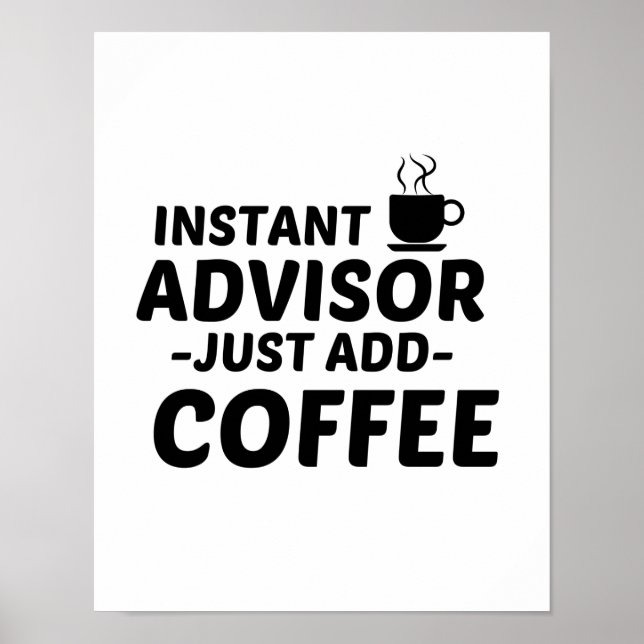 POSTER CONSEILLER INSTANT AJOUTER DU CAFÉ (Devant)