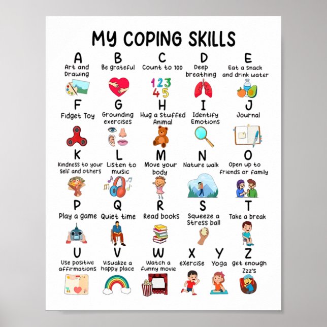 Poster Conseiller Mes compétences d'adaptation Alphabet S (Devant)