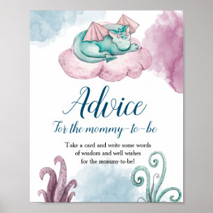 Poster Conseils de Baby shower Dragon pour The-Mommy-To-B