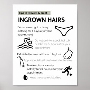 Poster Conseils et prévention pour les cheveux cultivés