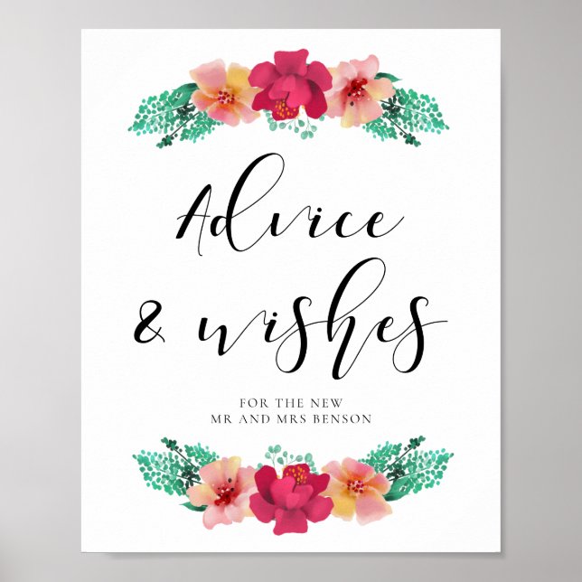 Poster Conseils et souhaits pour le design floral des jeu (Devant)