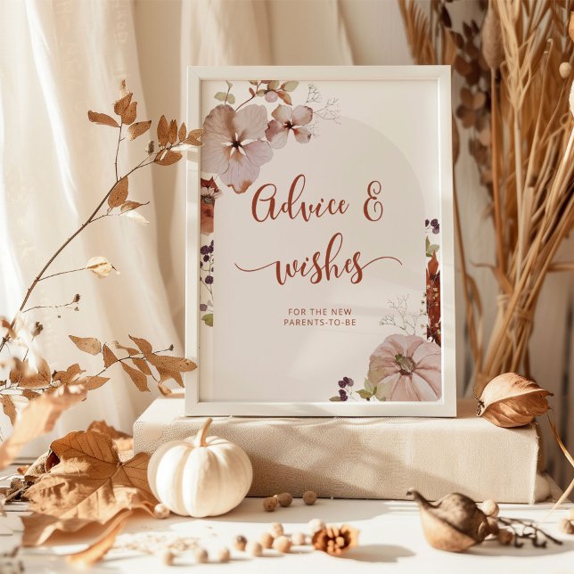 Poster Conseils et vœux de boho automne  (Créateur téléchargé)