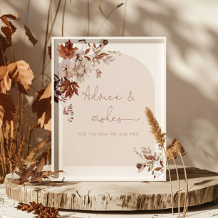 Poster Conseils et vœux pour les jeunes mariés pour tombe