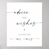 Conseils et voeux pour M. & Mme Mariage