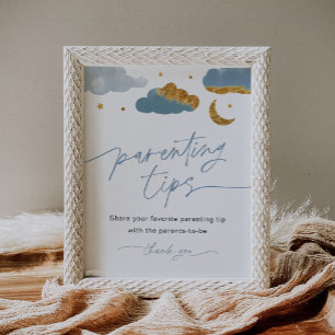 Poster Conseils parentaux Signer Twinkle Star Baby shower
