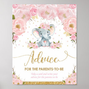 Poster Conseils pour les futurs parents pour une Baby Sho