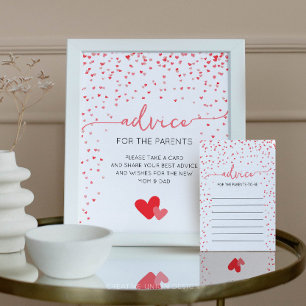 Poster Conseils pour les parents Signer le Baby shower Dé