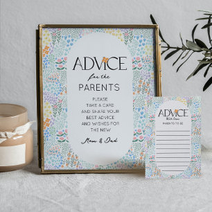 Poster Conseils pour les parents Signer le Baby shower Dé