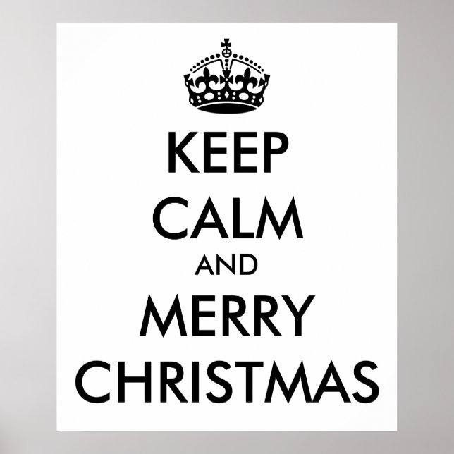 Poster CONSERVER CALME et MERRY CHRISTMAS - Changer d'arr (Devant)