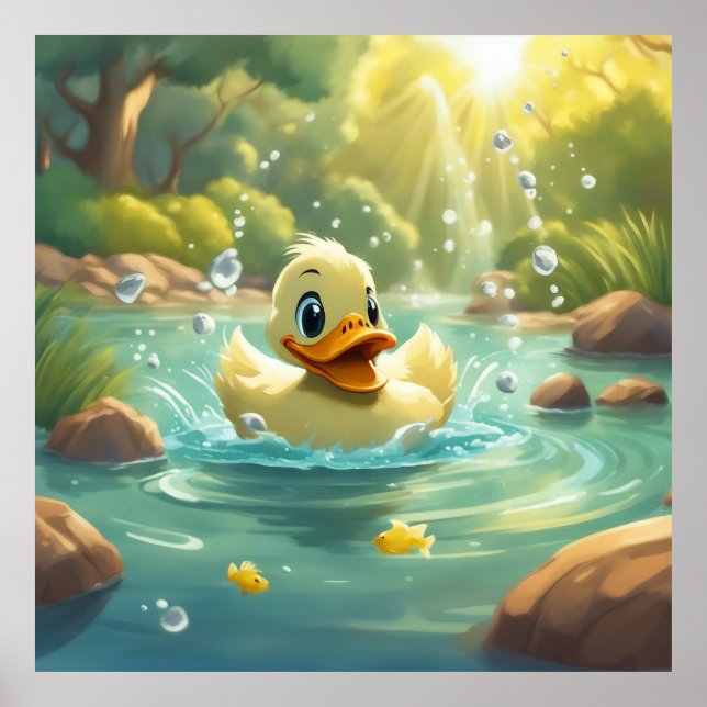 Poster Conserver la conception ou la conception de Canard (Devant)