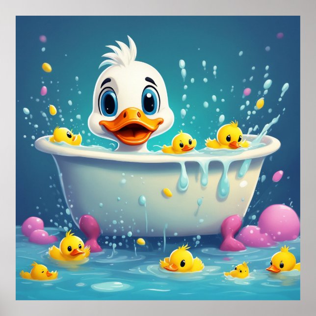 Poster Conserver la conception ou la conception de Canard (Devant)