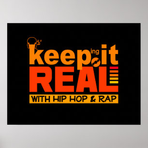 Poster Conserver la réalité avec l'affiche hip hop