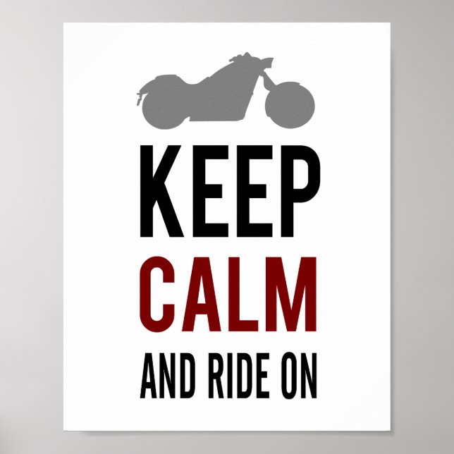 Poster Conserver le calm Ride (taille d'image standard) (Devant)