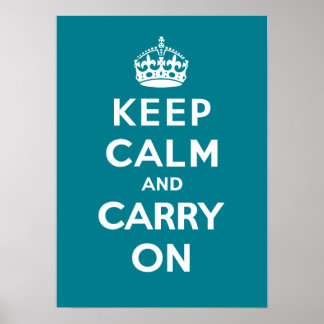 Poster Conserver le calme et continuer sur_AQUA