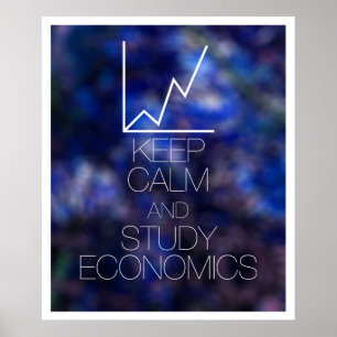 Poster Conserver le calme et étudier l'économie